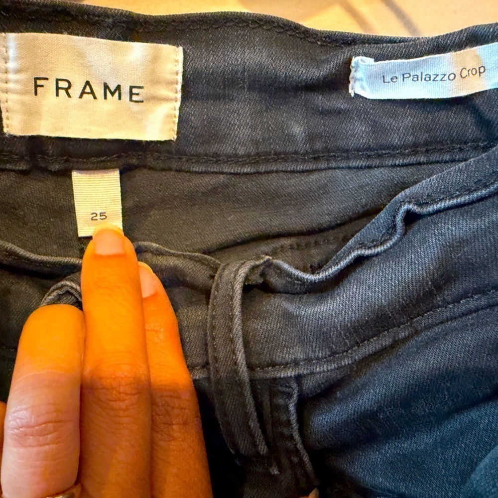 Frame le palazzo wide leg jeans. Size 25. Excellent condition! - Picture 6 of 7